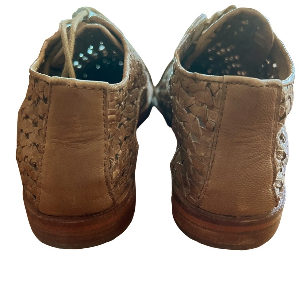 Vintage Foundry Co. Minstrel Womens Fashion Derby in Taupe/Khaki Leather EUC - Picture 6 of 10